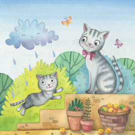 котенок и тучка