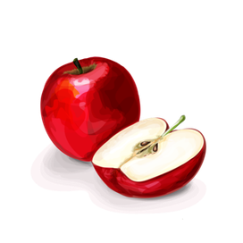 red apple