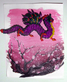 Сакура на закате