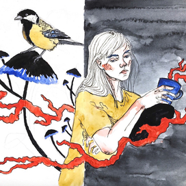 Акварель скетчбук