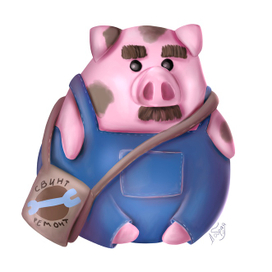 Свин сантехник