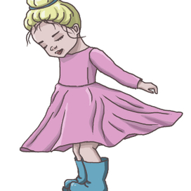 стикер девочка