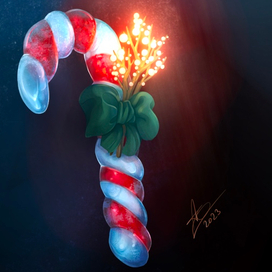 Новогодняя иллюстрация, анимация