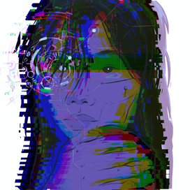 Cyberpunk asian girl