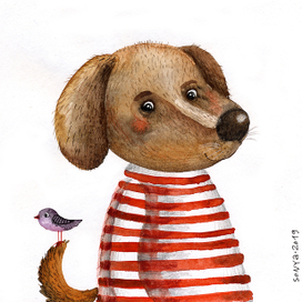 Пузан и птичка