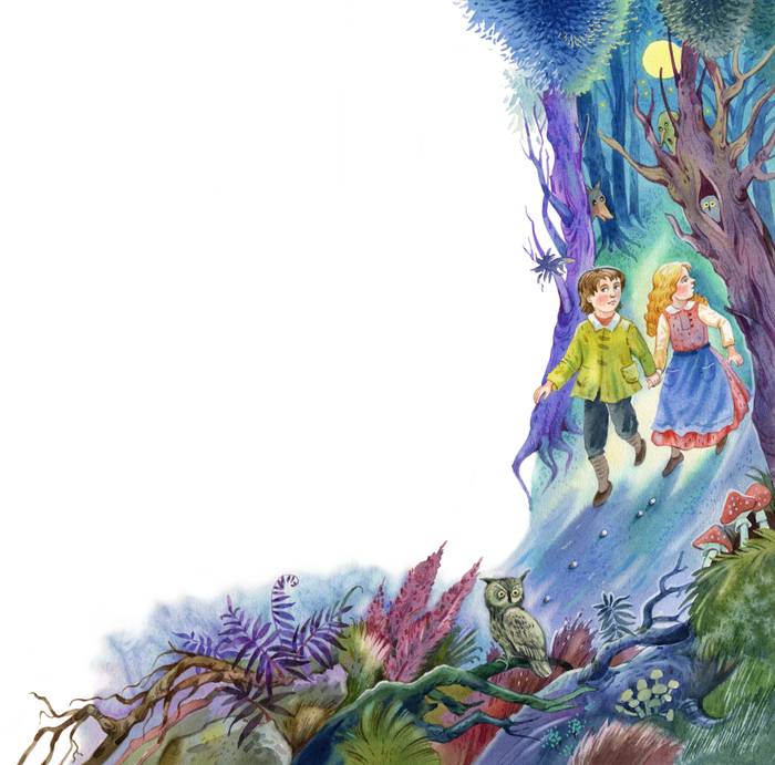 К сказке Братьев Гримм "Гензель и Гретель" , изд Эксмо