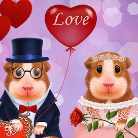 Mr. and Mrs. Guinea Pig