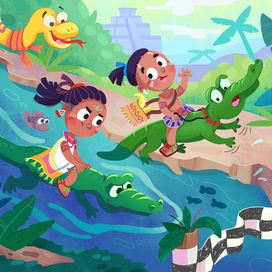 Гонка на крокодилах