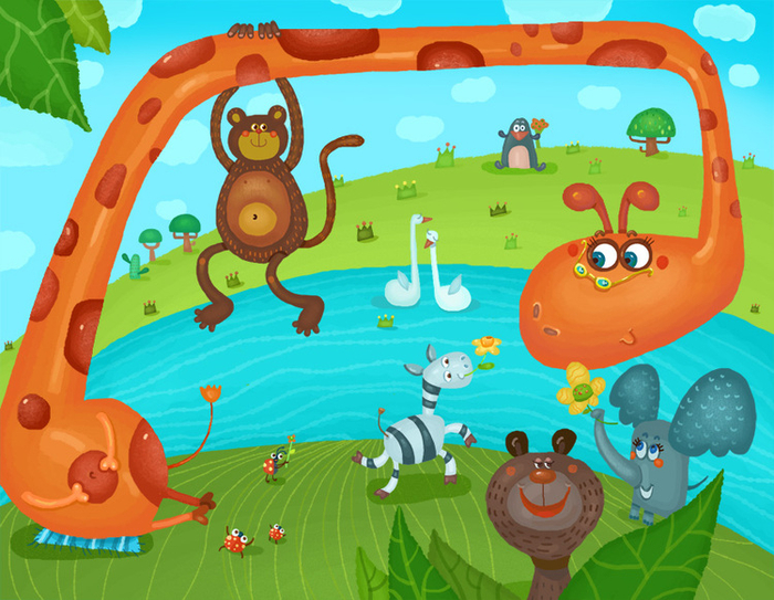 День рождение жирафа