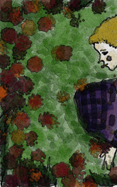 Девочка и цветы