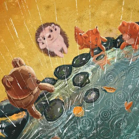 Под дождем. Вид сверху