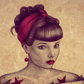 Pin-Up Tattoo Girl