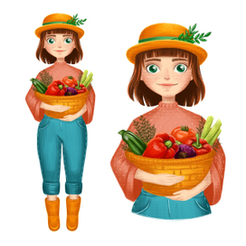 Персонаж для фермерских продуктов 