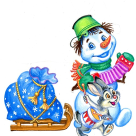 С дедом Морозом 