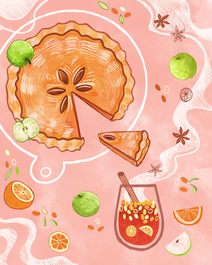 Пирог с яблоками 