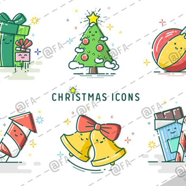 Новогодние иконки