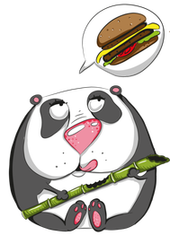Панда хочет мяска