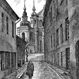 Улочка старого Вильнюса