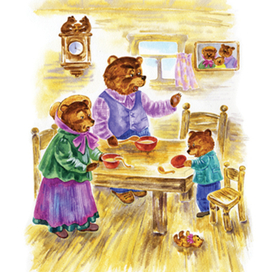Иллюстрация к сказке "Три медведя"
