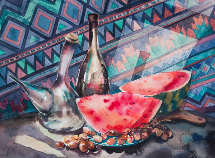 Арбуз. Грузинский натюрморт