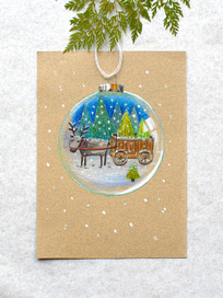 Елочная игрушка. За елкой