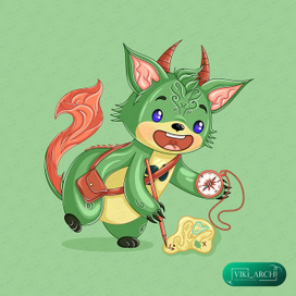 3 Иллюстрация из серии "Монстрик Тибуташка"