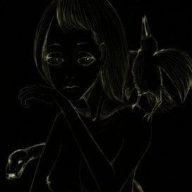 Змея, птица и девушка