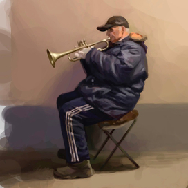 Уличный музыкант 