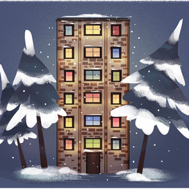 Новогодний дом