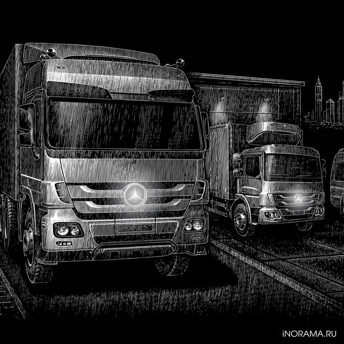 Иллюстрация для рекламы. Фрагмент.