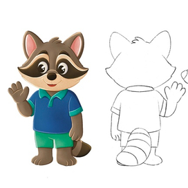 Разработка персонажа для детского журнала 