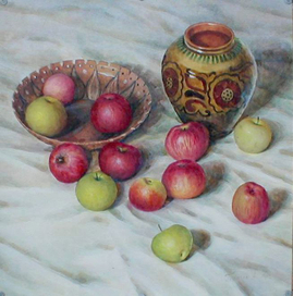 Натюрморт с яблоками