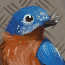 Птичка от пятна