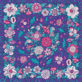 Фиолетовый платок