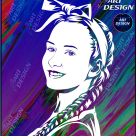 Портрет трафарет