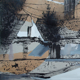 лист из "Сербского альбома" 2013, 30х40