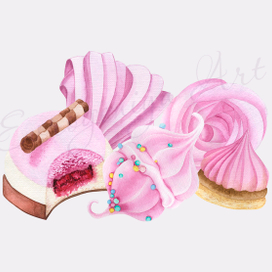 Акварельные сладости