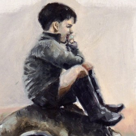 Этюд маслом "Отдых-2"