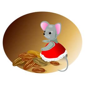 Мышка запасливая