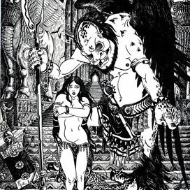 Инана спускается в царство смерти