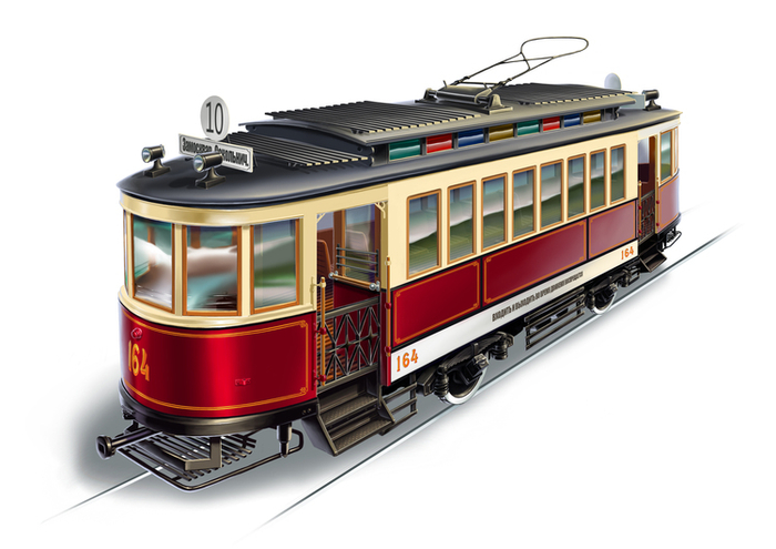 старый трамвай