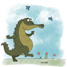 Влюбленный крокодил