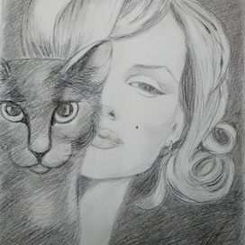 Мэрилин и кошка