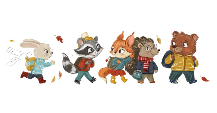 Лесные школьники