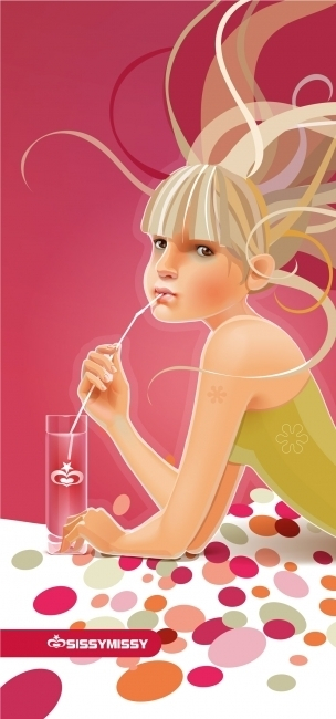 Рекламный постер для Sissymissy (Italy), вектор