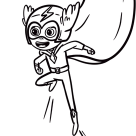 Раскраска с супер-героями