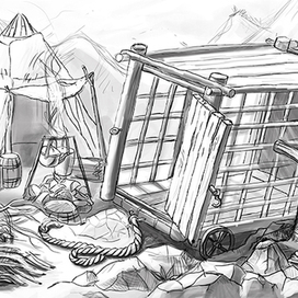 скетч сцены по описанию заказчика