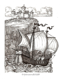 Путь на Сицилию. Иллюстрация к пьесе Шекспира &quot;Зимняя Сказка&quot;.