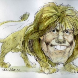 шарж на Дитера Болена