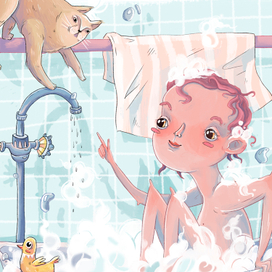 Иллюстрации для упаковки детской косметики